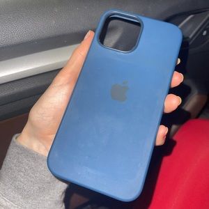 Apple silicon blue case iPhone Pro Max